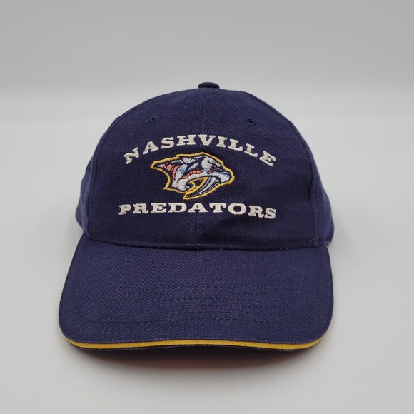 Nashville Predators Embroidered Logo NHL Hockey Adjustable Strapback Hat Cap - Picture 2 of 9